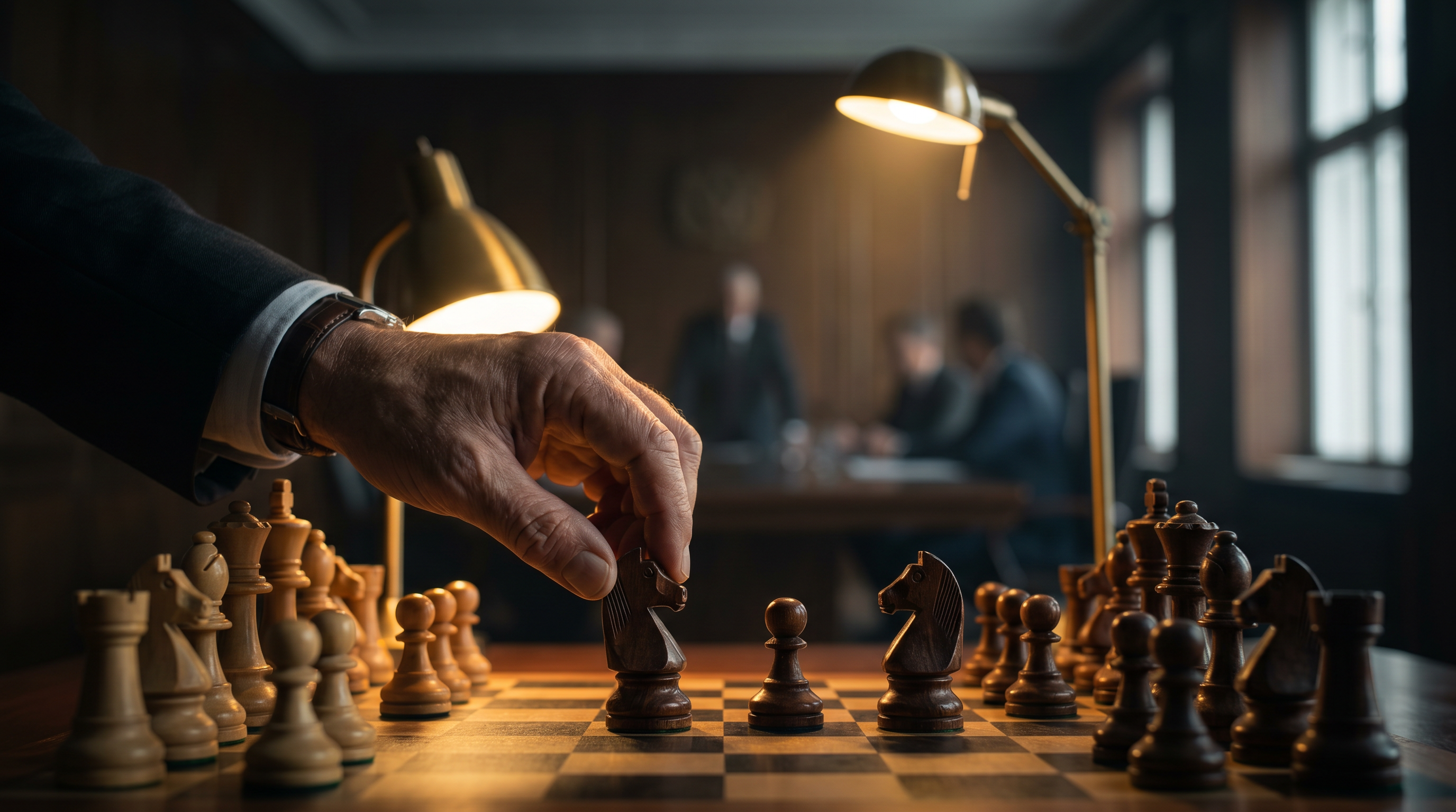 Decisive move on a chessboard